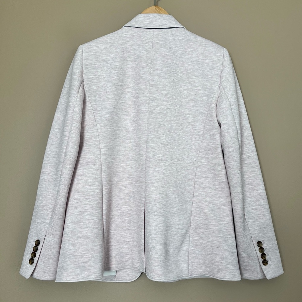 {Ann Taylor} Single Button Blazer Jacket in Heathered Pink - Womens 6 - Picture 7 of 13